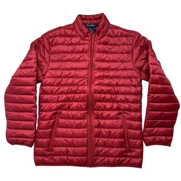 BROOKS BROTHERS Quilted Puffer Jacket in Red Size Large Kids Thermore Polyester - Picture 1 of 8